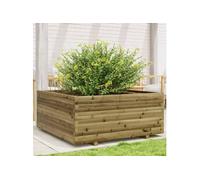 Vidaxl Jardinière 110x110x49,5 Cm Bois De Pin Imprégné
