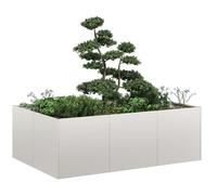 Jardinière 120x80x40 cm acier inoxydable pot de fleurs vidaXL