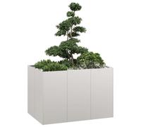 Jardinière 120x80x80 cm acier galvanisé pot de fleurs vidaXL
