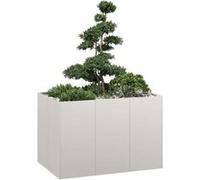 Jardinière 120x80x80 cm acier inoxydable