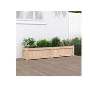vidaXL Jardinière 150x31x31 cm bois de pin massif 837474