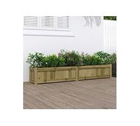Vidaxl Jardinière 180x31x31 Cm Bois De Pin Imprégné