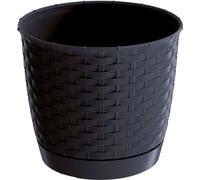 jardinière 19cm RATOLLA ROUND DRLO190-S433 anthracite plastique PROSPERPLAST