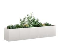 Jardinière 200x40x40 cm acier inoxydable pot de fleurs vidaXL