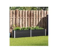 Jardinière 250 x 50 x 54 cm WPC Gris