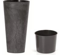 jardinière 25cm TUBUS SLIM BETON EFFECT DTUS250E-S433 anthracite plastique PROSPERPLAST
