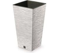 jardinière 26,5cm FURU SQUARE ECO WOOD DFSH265W-S449W blanc plastique PROSPERPLAST