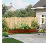 Jardinière 280x40x40 cm acier inoxydable pot de fleurs vidaXL