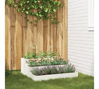 Jardinière 3 Niveaux Vidaxl 90x90x35 Cm Acier Blanc