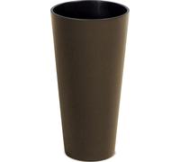 jardinière 30cm TUBUS SLIM ECO WOOD DTUS300W-4625W café plastique PROSPERPLAST