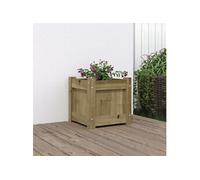 Jardinière 31x31x31 cm bois de pin imprégné 837402