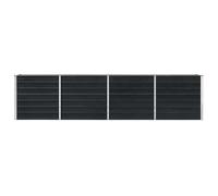Jardinière 320x40x77 cm Acier galvanisé Anthracite_2 ans garantie_37058