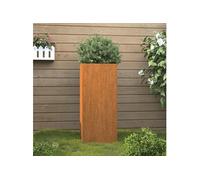 Jardinière 32x29x75 cm acier corten