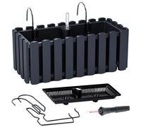 Prosperplast Jardinière de balcon Boardee 38x18x16 cm - Anthracite