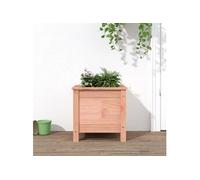 vidaXL Jardinière, Bac à Fleurs, Pot de Plantes, Lit Surélevé, Décoration de Jardin Patio Terrasse Extérieur, Marron 40x40x39 cm Bois Massif Douglas