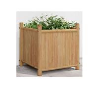 Jardinière 40x40x40 cm bambou, lit surélevé, pot de fleurs, pot de fleurs, bac à fleurs, pot de jardin, support de 366464