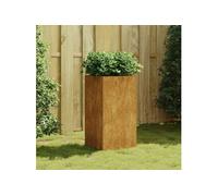 Jardinière 40x40x80 cm acier corten