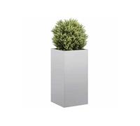 vidaXL Jardinière 40x40x80 cm Acier galvanisé, Pot de Fleurs, Support de Plantes, lit surélevé, Support de jardinière, bac à Plantes