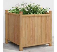 Jardinière 50x30x25 cm bambou lit surélevé pot de fleurs pot de fleurs vidaXL