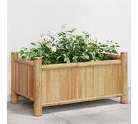 vidaXL Jardinière en bambou 50 x 30 x 25 cm