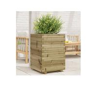 vidaXL Jardinière 50x50x72 cm bois de pin imprégné3282613 G