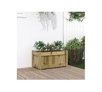vidaXL Jardinière 837447 60x31x31 cm Bois de pin imprégné Marron G