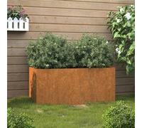 vidaXL Jardinière 821556 – Acier corten 62x30x29 cm – Rouillé (marron) G