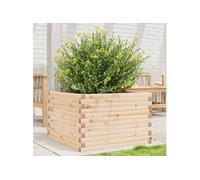 vidaXL Jardinière 70x70x45,5 cm bois de pin massif, jardinière d'extérieur, bac à fleurs, boîte à plantes, jardinière de 847253