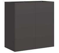 Jardinière - 80 x 40 x 80 cm - Noir - COCO - (1 pc）bac à fleurs - Acier - fond ouvert 888roy95y