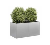 Jardinière 80x40x40 cm acier galvanisé