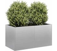Jardinière 80x40x40 cm acier galvanisé