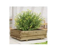 Jardinière 80x80x26,5 cm bois de pin imprégné