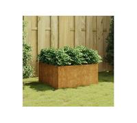 Vidaxl Jardinière 80x80x40 Cm Acier Corten