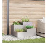 Jardinière 80x80x60 cm en acier inoxydable