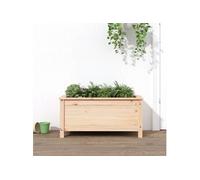 vidaXL Bac à plantes Jardinière 82,5x40x39 cm pin massif Marron 825254
