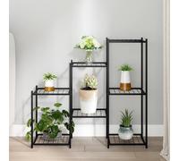 Vidaxl Jardinière 83x25x80 Cm Noir Fer Noir