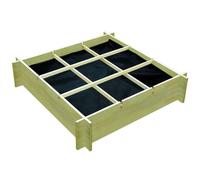 vidaXL Jardinière 90 x 90 x 20 cm Bois imprégné 41914