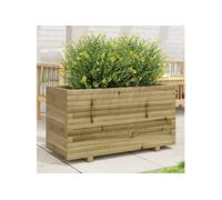 vidaXL Jardinière 90x40x49,5 cm bois de pin imprégné, jardinière d'extérieur, bac à fleurs, boîte à plantes, jardinière de terrasse 847377