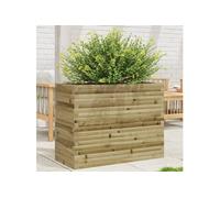 Jardinière 90x40x68,5 cm bois de pin imprégné, jardinière d'extérieur, bac à fleurs, bac à tomates, jardinière de 3282493