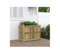 Vidaxl Jardinière 90x50x70 Cm Bois De Pin Imprégné