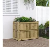 Jardinière 90x50x70 cm bois de pin imprégné Bois de pin naturel G