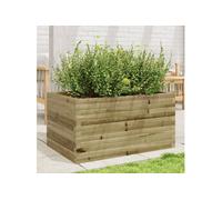 Vidaxl Jardinière 90x60x45,5 Cm Bois De Pin Imprégné