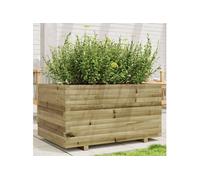 Vidaxl Jardinière 90x60x49,5 Cm Bois De Pin Imprégné