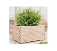 Jardinière 90x60x49,5 cm bois de pin massif, jardinière d'extérieur, bac à fleurs, bac à tomates, jardinière de 3282564