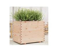 Jardinière 90x60x72,5 cm bois de pin massif, jardinière d'extérieur, bac à fleurs, bac à tomates, jardinière de 3282604