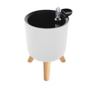 Jardinière à arrosage automatique avec indicateur de niveau d'eau et système de drainage efficace pour une croissance saine des racines et une utilisation en intérieur et en extérieur (140 x 130 mm)