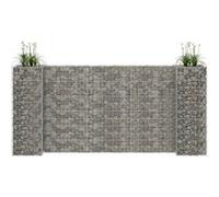 Vidaxl Jardinière À Gabion En H Fil D'acier 260x40x120 Cm