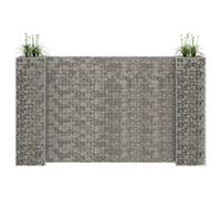 Jardinière à Gabion en H Fil d'Acier 260x40x40 cm Parterre Surélevé vidaXL