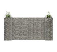 Jardinière à Gabion en H Fil d'Acier 260x40x40 cm Parterre Surélevé vidaXL