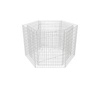vidaXL Jardinière à gabion hexagonale 160 x 139 x 100 cm surélevée